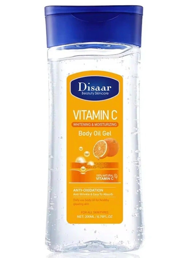 Disaar Whitening And Moisturizing Body Oil Gel Vitamin C 200 ml