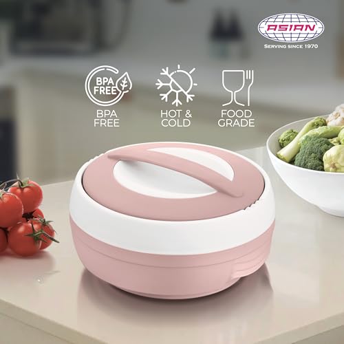 Asian Plastowares Cosmos Casserole 1500ml | Premium Insulated ISI-Certified Hotpot | Elegant Buffet Set | Kitchenware Gift with Box | Pink - Image 5