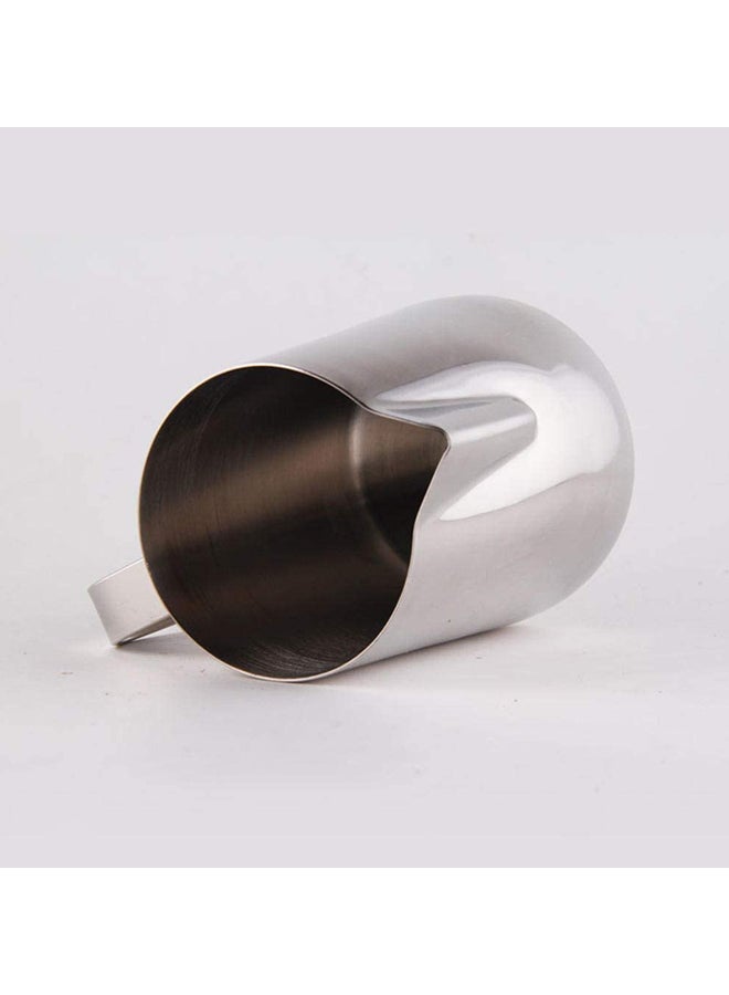 إبريق ترغية الحليب ورسم لوحات فنية على أكواب القهوة فضي - Image 2