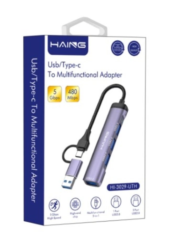 Haing Usb/Type-c To Multifunctional Adapter - Image 1