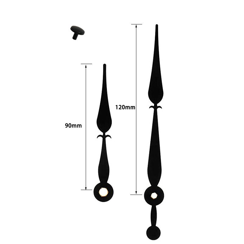 14 Styles Metal Clock Hands DIY Movement Repair 6001 Black 
