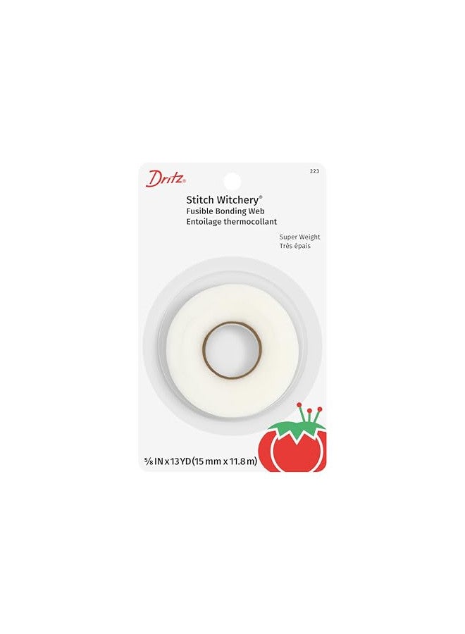 Dritz - 223 Stitch Witchery Super Weight fusible, 5/8-Inch X 13-Yards, White - Image 1