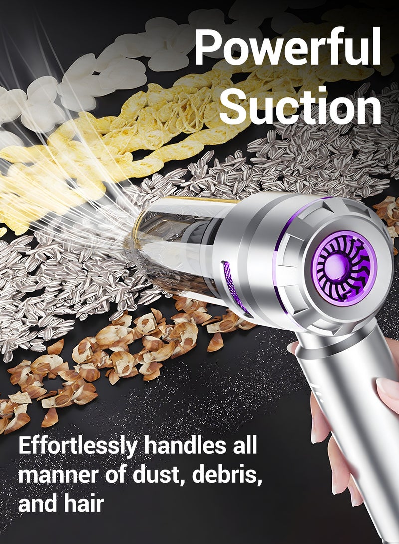 Car Vacuum Dual Use Blow Cleaner Handheld Auto Vaccum Cleaner Brushless three-speed high suction Blower - Image 3