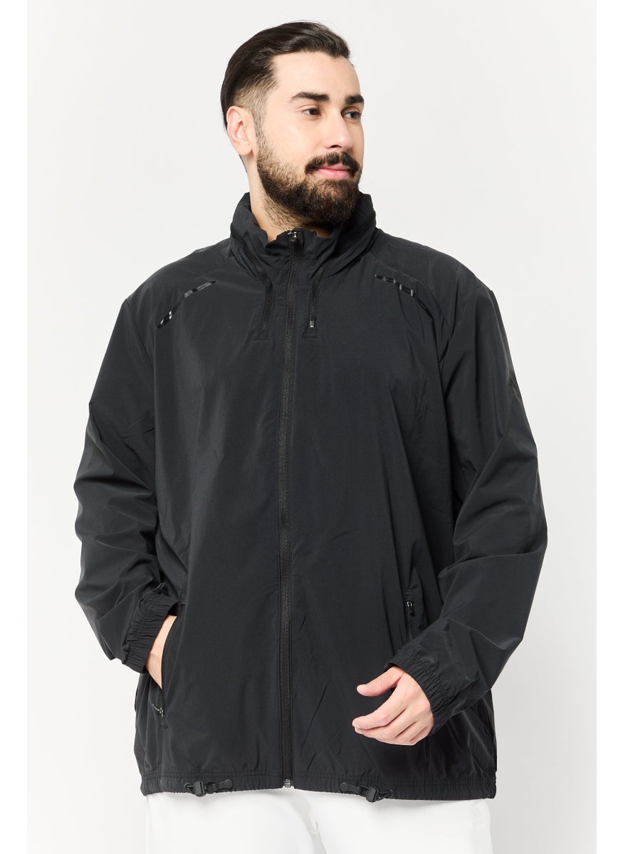 Adidas Men Sportswear Fit Training Hooded Jackets, Black  - Image 1