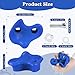 veimia 10PCS Blue Rock Climbing Holds Extra Large Size Rock Climbing Wall for Kids Climbing Rock Wall Grips with Mounting Hardware and Wrench for Indoor Outdoor Playground Installed on Wooden Board - Image 4