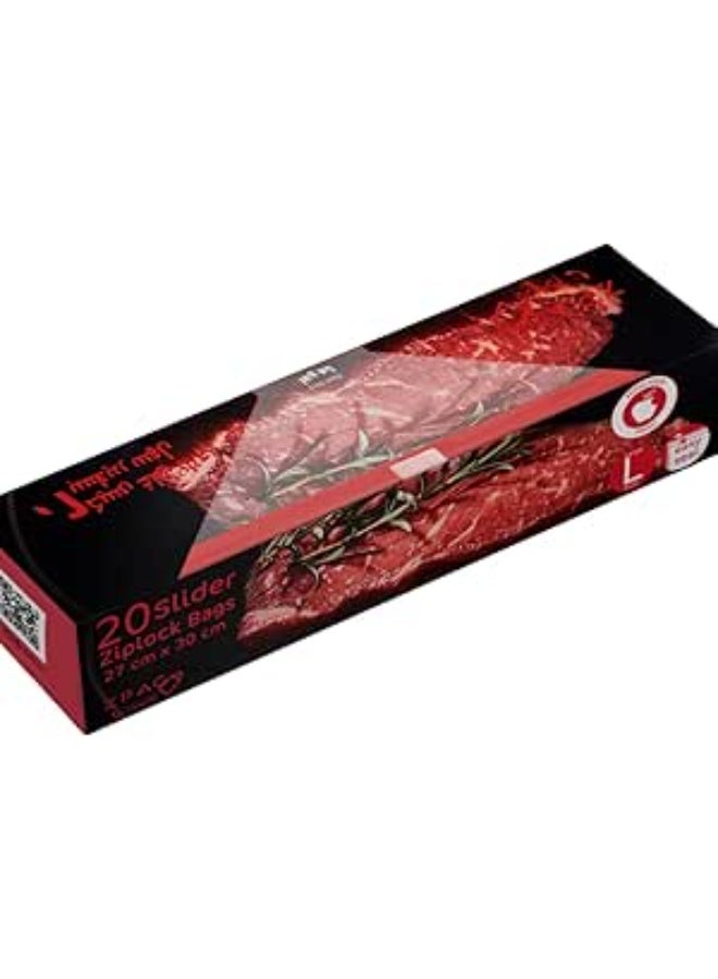 كيس بلاستيكي محكم الغلق 27*30 سم - 20 قطعة