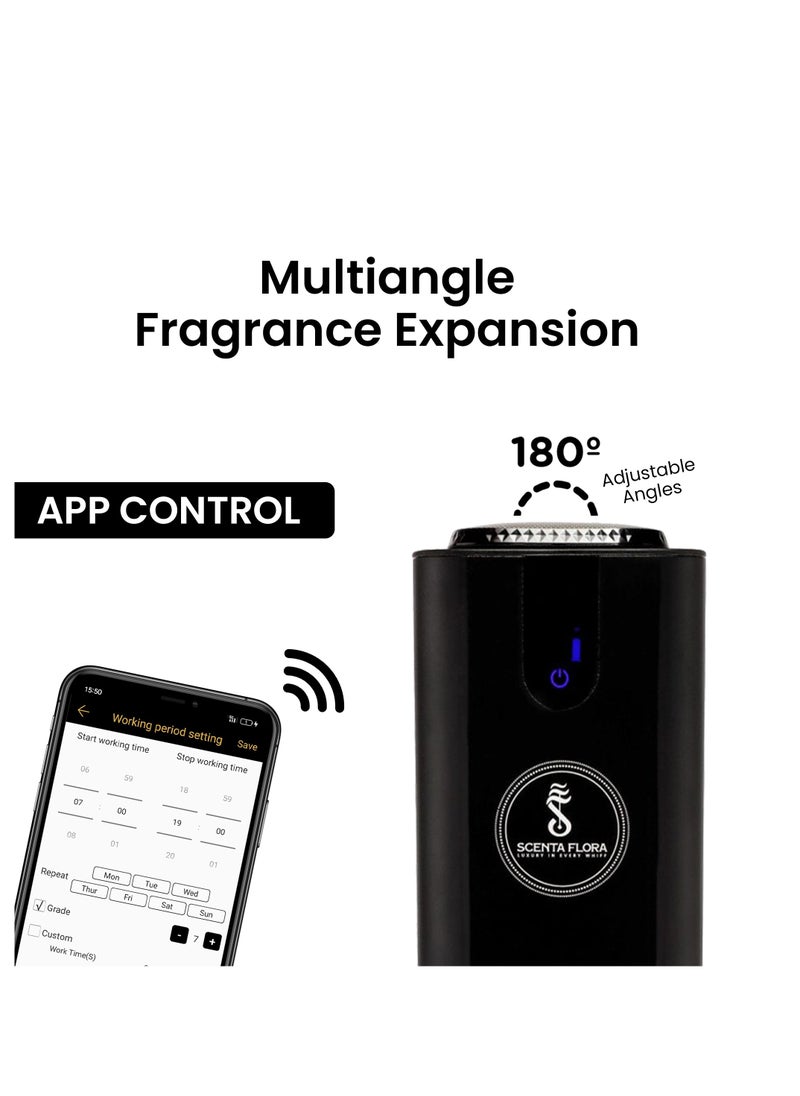 SCENT INFINITO Essential Oil Diffuser Machine - Standalone Aromatherapy Device, Covers 2500 m³, Whisper-Quiet, Elegant Design, Magnetic Anti-Theft Lock, App Intelligent Control (Black) - pzsku/Z261E9988120A6857F865Z/45/_/1737551744/05036a04-f8ea-4d7a-a30b-b33bf41910bb