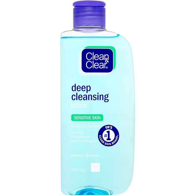 Clean & Clear Deep Cleansing Lotion for Sensitive Skin, 200ml, Multi - Image 1