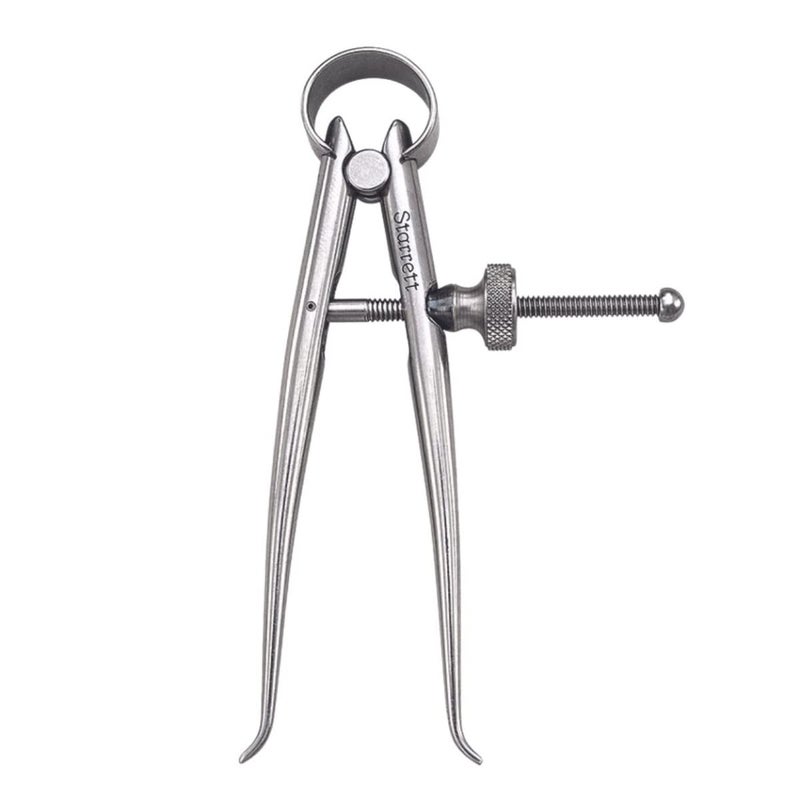 Starrett Toolmakers Spring-Type Caliper and Divider with Bow Spring and Hardened Fulcrum Stud - 3" Size and Capacity, Spring Joint Type - 274-3 - Image 1