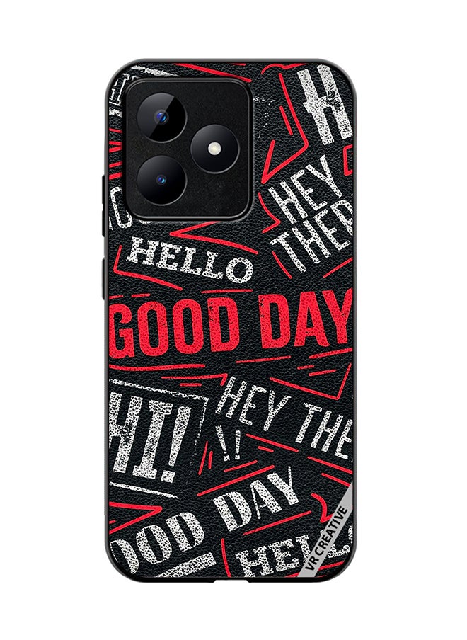 VR CREATIVE - Protective Case Cover For Realme C53 Hello There Good Day Design Multicolour - Image 1