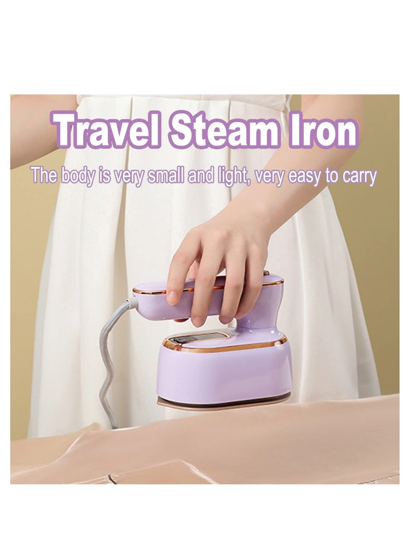 Mini Steam Iron, 1000W Steam Iron, Foldable Handheld Steam Iron, Ceramic Nonstick Soleplate, 20s Fast Heat Up, Portable Steamer, for Home Travel, Safe for Fabrics Ironing (British Regulatory)  - Image 3