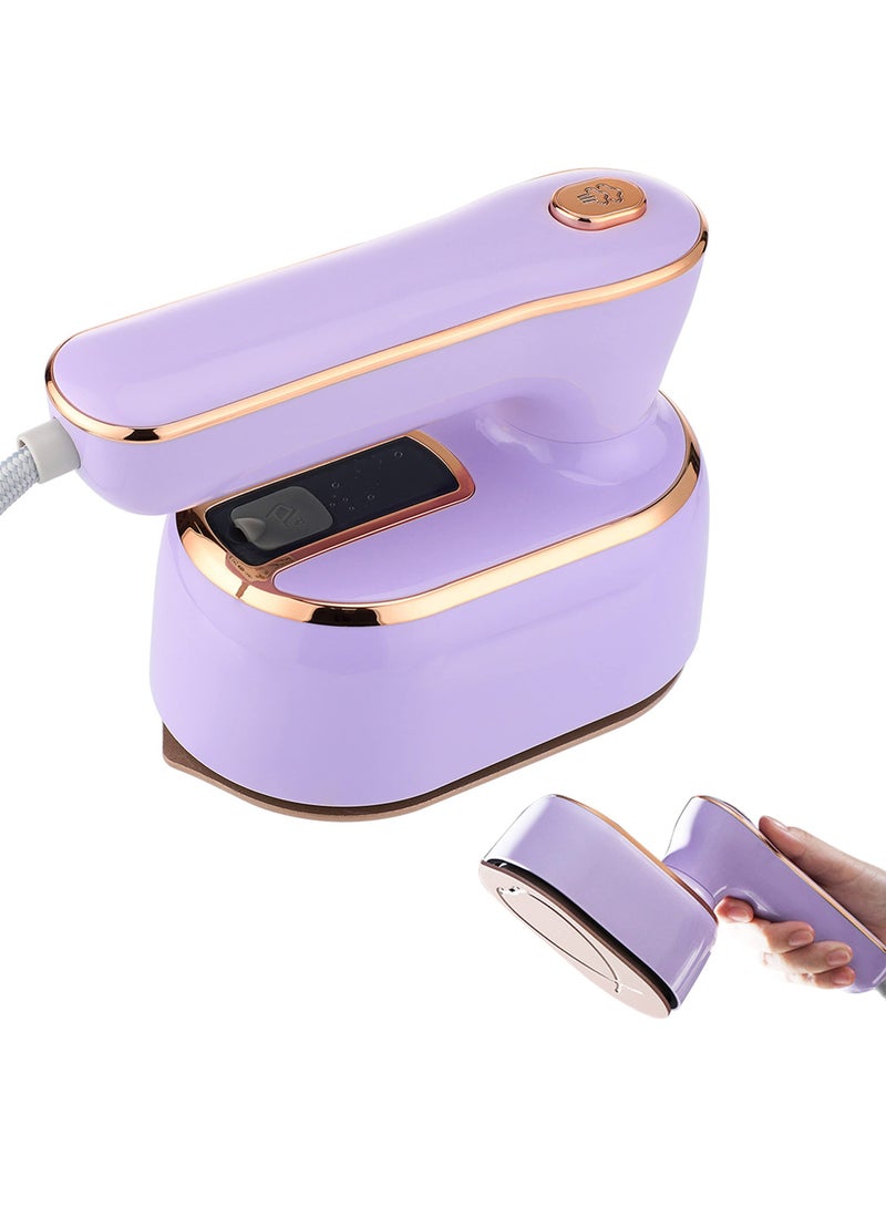 Mini Steam Iron, 1000W Steam Iron, Foldable Handheld Steam Iron, Ceramic Nonstick Soleplate, 20s Fast Heat Up, Portable Steamer, for Home Travel, Safe for Fabrics Ironing (British Regulatory)  - Image 1