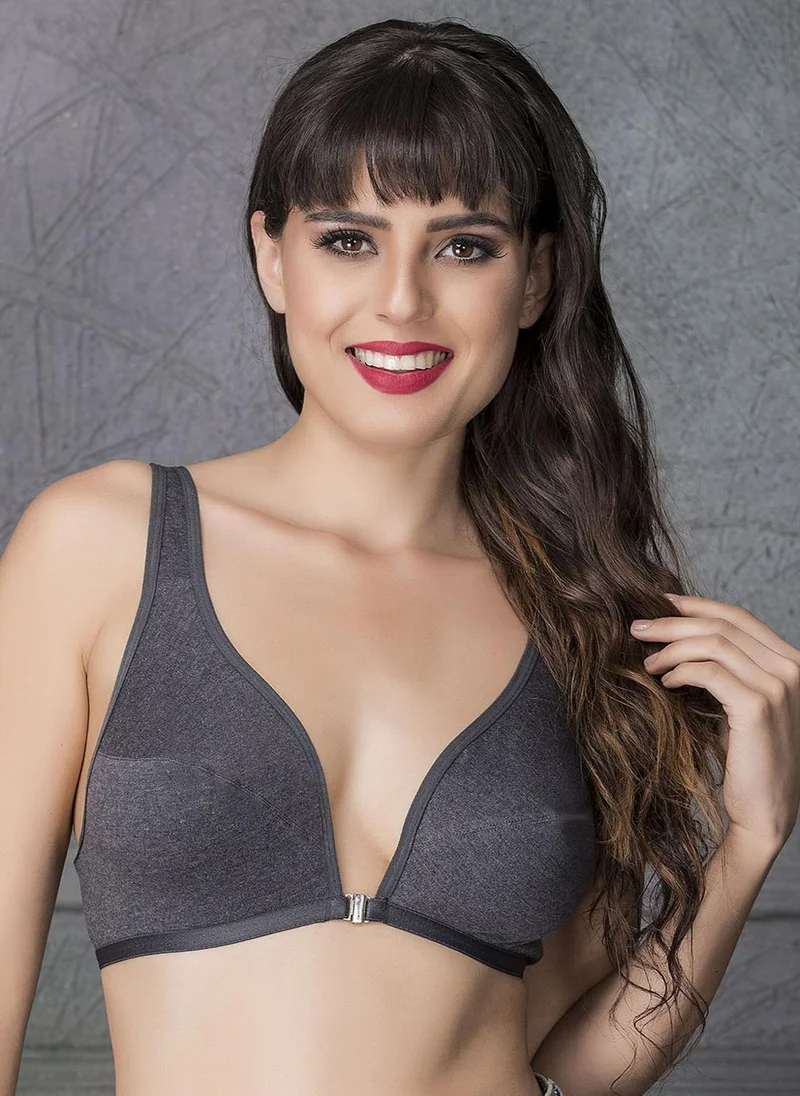 Clovia Clovia Cotton Non-Padded Non-Wired Plunge Bra