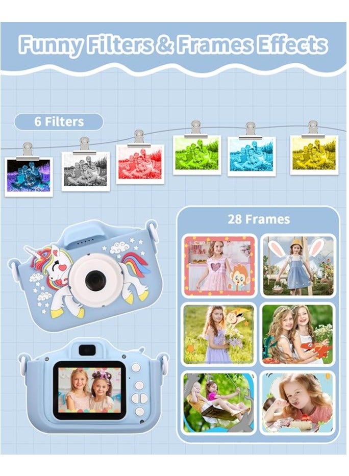 general Kids Camera for Girls, Kids Digital Camera with 32GB Card, 1080P HD Kids Video Camera for Kids Birthday Christmas Toy Gifts Selfie Childrens Camera for Toddler Age 3-13 Years Old - Image 4