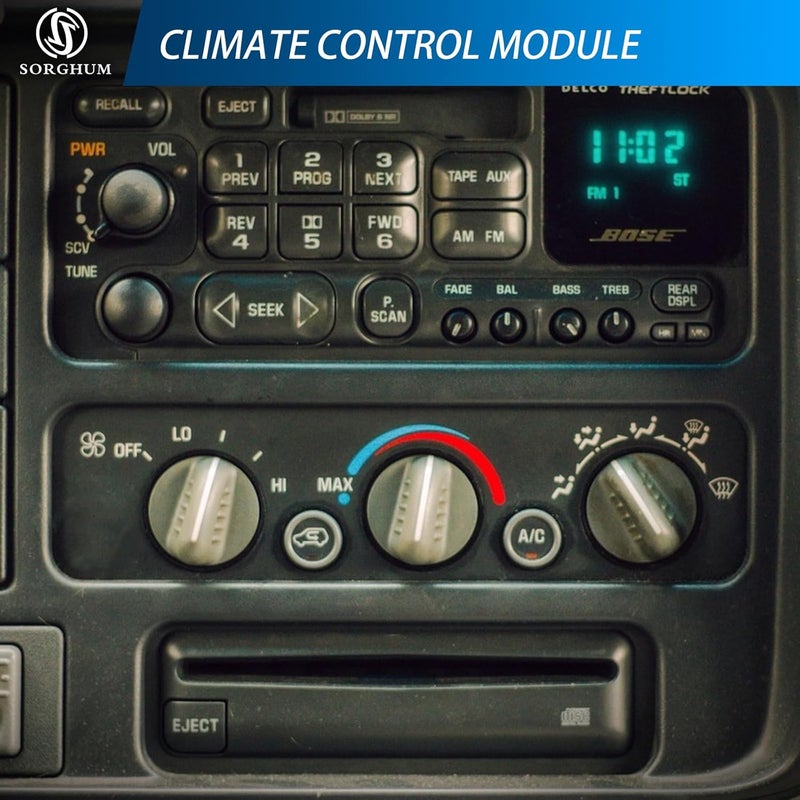 Sorghum A/C Control Panel Module for 1996-1999 Chevrolet GMC Models - Image 2