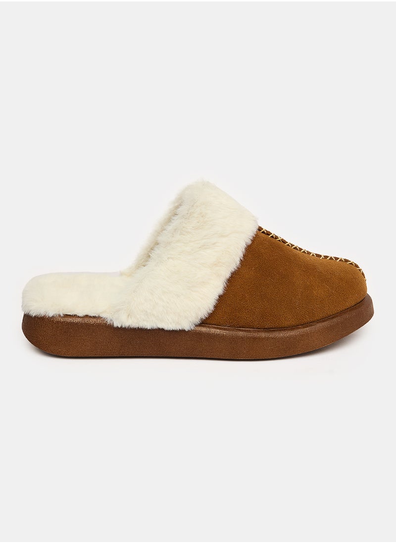 TGS - Fluffy Chunky Fur Clogs - Image 1