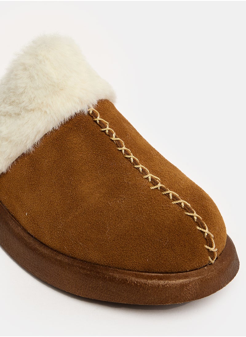 TGS - Fluffy Chunky Fur Clogs - Image 1