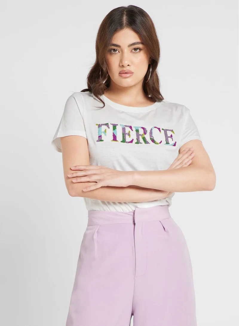 ONLY Graphic Crew Neck T-Shirt