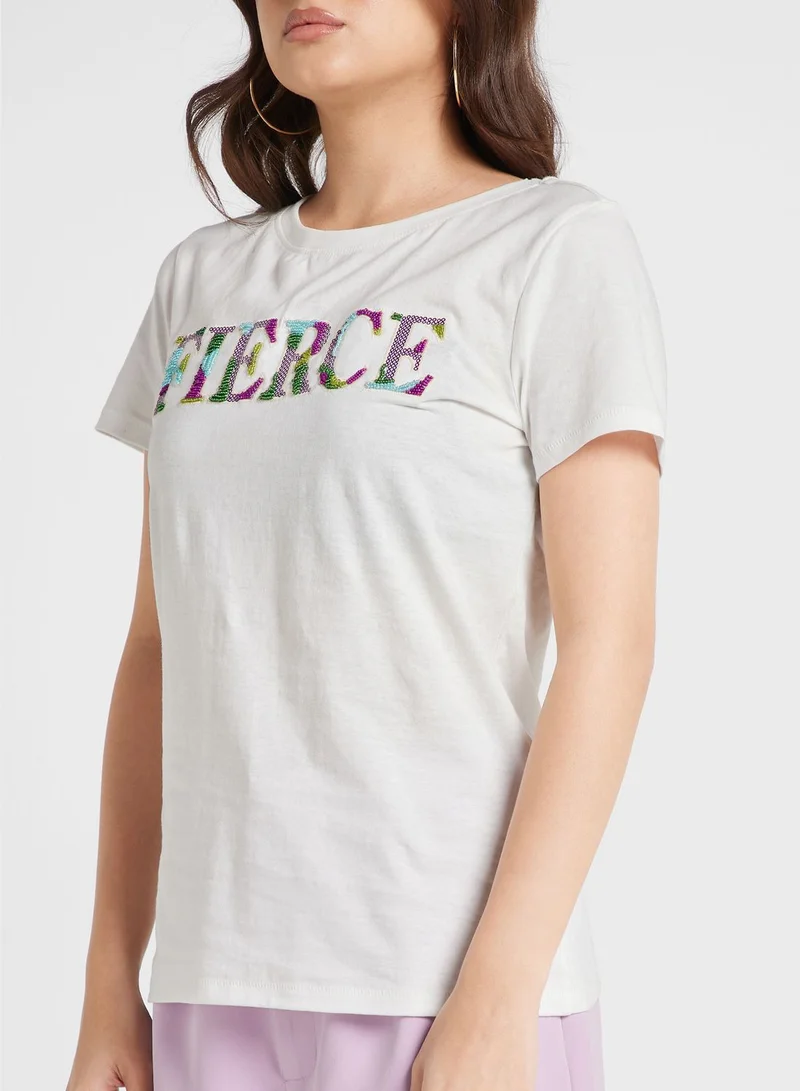 ONLY Graphic Crew Neck T-Shirt