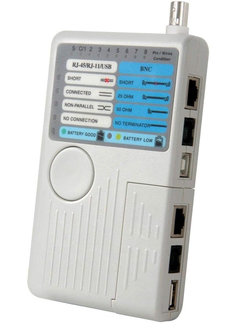 Terabyte 4 in 1 Phone Network Remote Cable Tester, RJ45 RJ11 BNC - Image 1