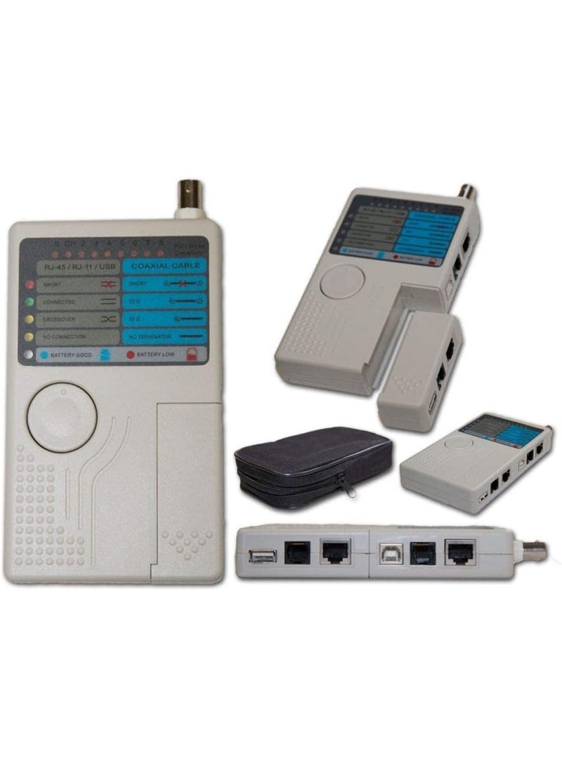 Terabyte 4 in 1 Phone Network Remote Cable Tester, RJ45 RJ11 BNC - Image 2