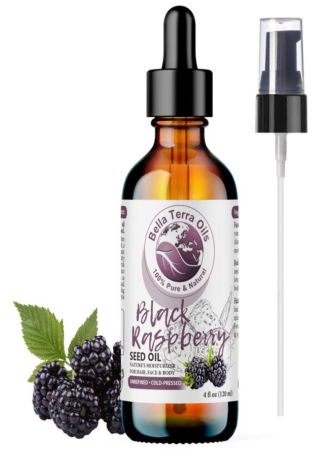 Bella Terra Oils - Black Raspberry Seed Oil 4oz - A Mélange of Antioxidants & Essential Fatty Acids, Offering the Skin the Finest of Nature's Nourishing Secrets - Image 1