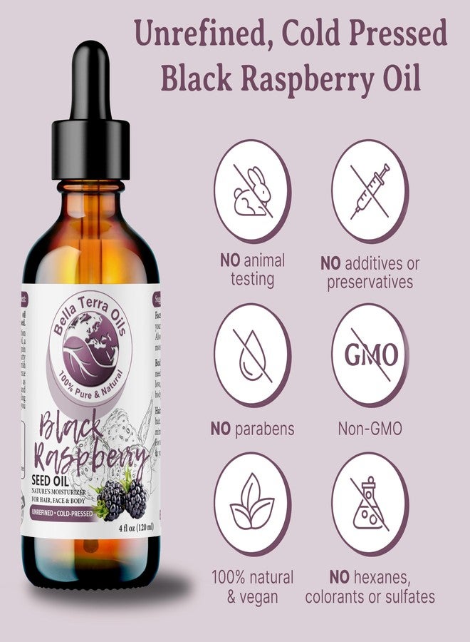 Bella Terra Oils - Black Raspberry Seed Oil 4oz - A Mélange of Antioxidants & Essential Fatty Acids, Offering the Skin the Finest of Nature's Nourishing Secrets - Image 4