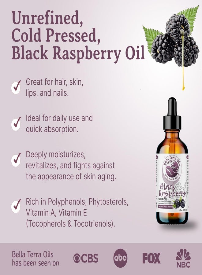 Bella Terra Oils - Black Raspberry Seed Oil 4oz - A Mélange of Antioxidants & Essential Fatty Acids, Offering the Skin the Finest of Nature's Nourishing Secrets - Image 3