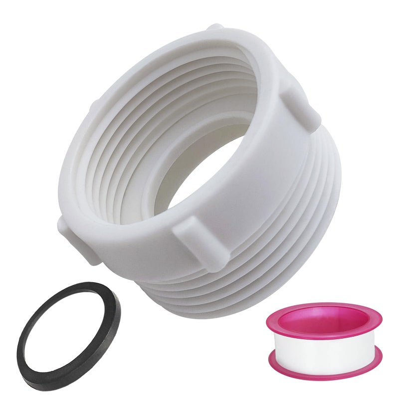 TGEOND 1 1/4 to 1 1/2 Sink Drain Adapter, 1-1/4" Female NPT to 1-1/2" Male NPT Reducer Bushing Pipe Fitting, Drain Pipe Adapter for Single Bowl Kitchen & Bathroom Sinks - Image 1