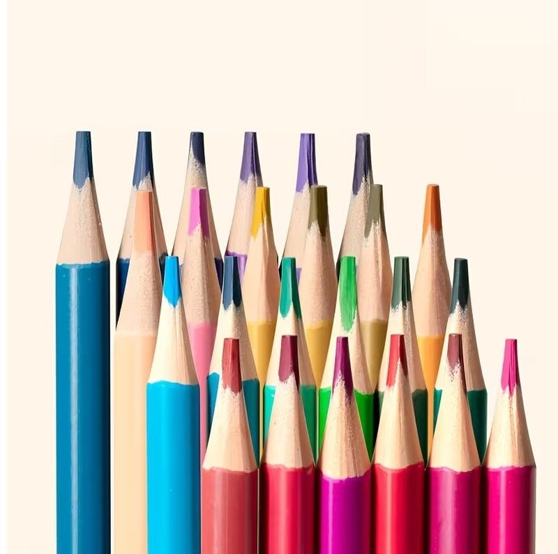 Sky Glory Skyglory Premium Wooden Colored Pencil Set with Triangular Barrel Multicolour 36 Pieces Calligraph Pioneer - Image 5