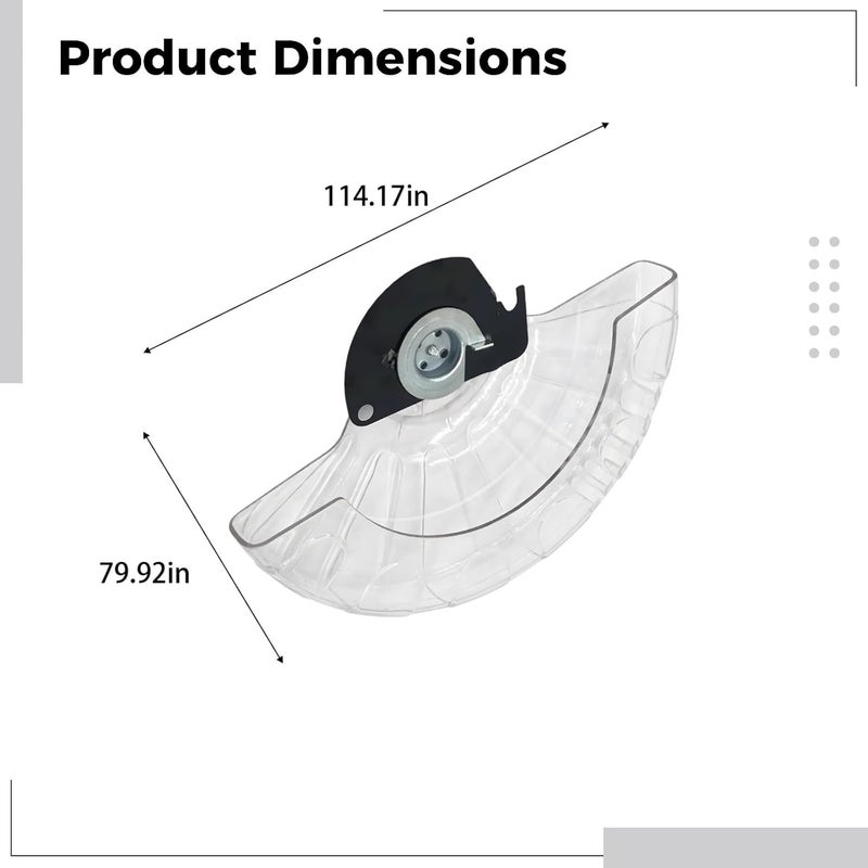 11.4 X 8 غطاء حماية للمنشار، 255 حارس لـ Ls1040N مقاس 10 بوصة، شفاف، تركيب بسيط - Image 5