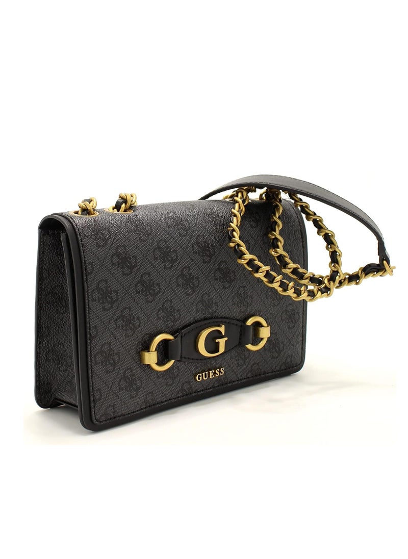 GUESS - GUESS Izzy Convertible Crossbody Flap, Dove Logo - Image 1