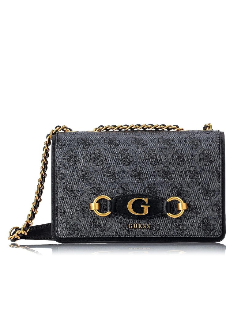 GUESS - GUESS Izzy Convertible Crossbody Flap, Dove Logo - Image 1