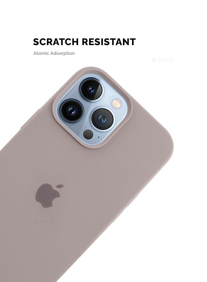 INEIX Logo Compatible Silicone Case Cover For Apple iPhone 13 Pro Max Light Brown - Image 3