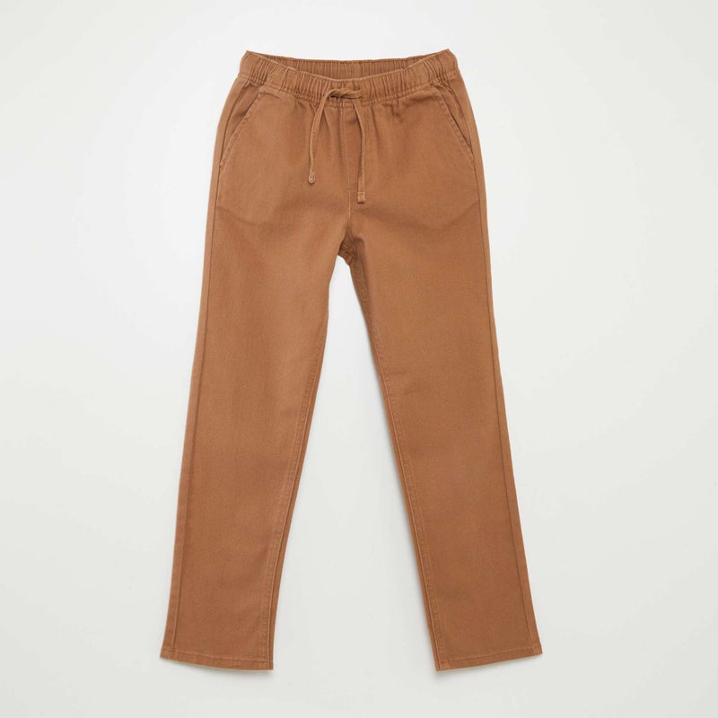 Kiabi Boys Regular-fit chino pant with adjustable waist
