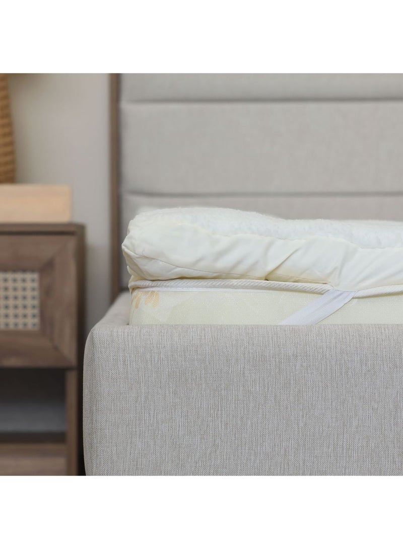 SERENITY Serenity Mattress Topper Super King 200x200 Cm Beige  - Image 2