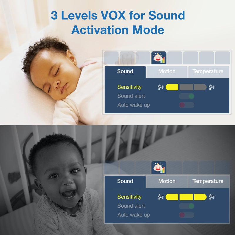 VTech VM919HD (Upgraded) Video Monitor with 7'' 720p Screen,360 Panoramic Viewing, 110 Wide-Angle View,Night Vision, Up to 1000ft Range, Secured Transmission No WiFi - Image 4