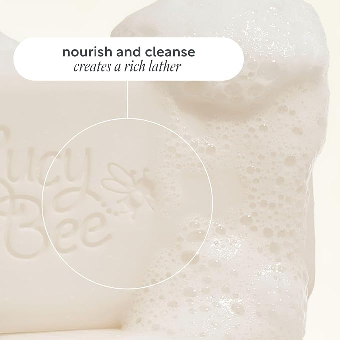 Lucy Bee Certified Organic All Natural Soap Bar Moisturising Rejuvenating Dermatologically Approved for Sensitive Skin Unscented 100 Palm Oil Free 150g - Image 5