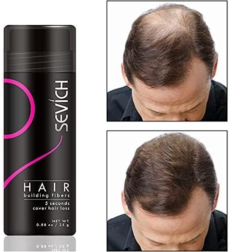 MAXTER Hair Fibres for Men Women Natural Hair Powder for Building Thickening and Hair Loss Coverage in 30 Seconds Grey 25g - Image 2