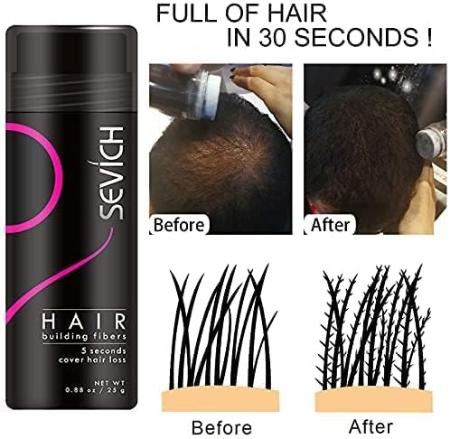 MAXTER Hair Fibres for Men Women Natural Hair Powder for Building Thickening and Hair Loss Coverage in 30 Seconds Grey 25g - Image 4