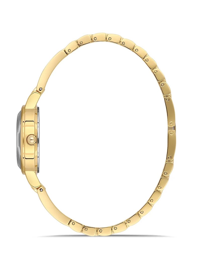 OMAX Omax Women's Luxury Wrist Watch, Watches for Women, Stainless Watches, Luxury Steel Band, Gold Round Dial, Waterproof Watch, 1 Year Warranty  - Image 2
