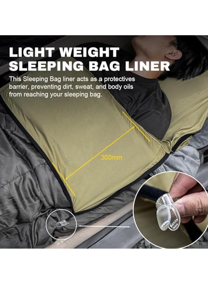 general Hotel Dirty Sleeping Bag Liner Ultralight Portable Envelope Elastic Sleeping Tank Outdoor Camping Adult Detachable Washable Liner Camping Travel Hotel Sleeping Bag Liner  - Image 4
