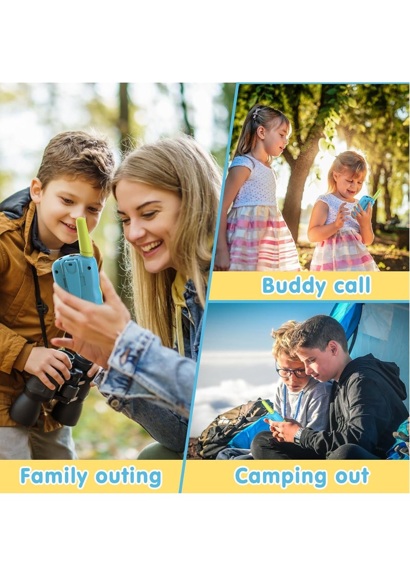 Verci - Toys for 3-12 Year Old Boys Girls, Walkie Talkies for Kids 22 Channels 2 Way Radio Toy with Backlit LCD Flashlight, 3 Miles Range for Outside, Camping, Hiking (Blue) - Image 1
