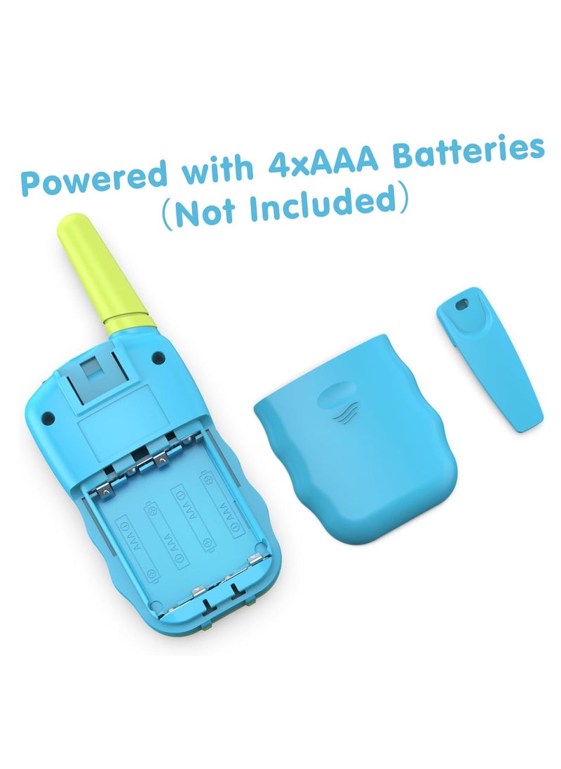 Verci - Toys for 3-12 Year Old Boys Girls, Walkie Talkies for Kids 22 Channels 2 Way Radio Toy with Backlit LCD Flashlight, 3 Miles Range for Outside, Camping, Hiking (Blue) - Image 1