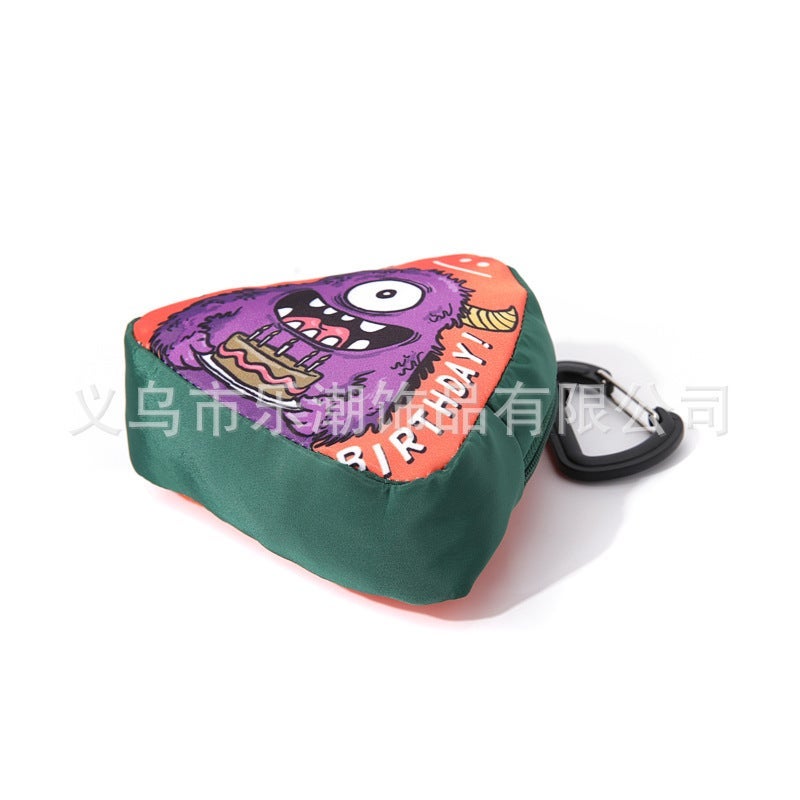 Hip-Hop Hanging Bag Small Bag Trendy Creative New Coin Purse Mini Shoulder Bag Key Bag Headphone Bag Triangle - Image 5