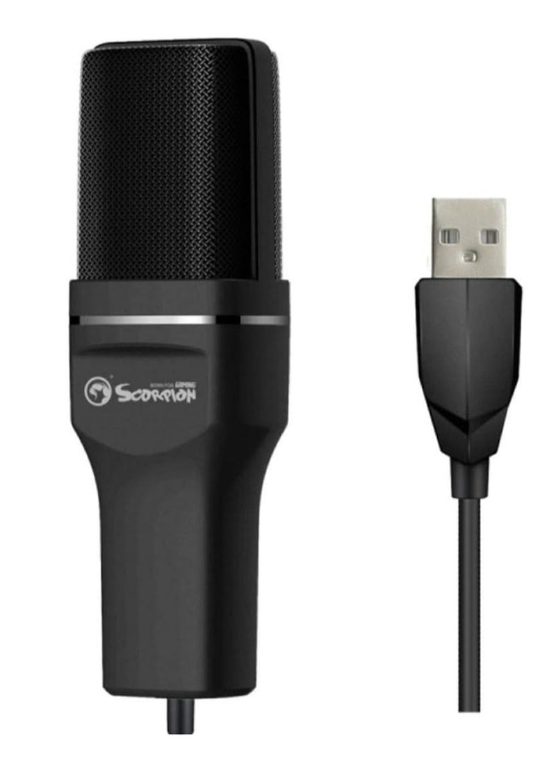 MARVO Scorpion MIC-03 Omnidirectional USB Desktop Microphone, Desktop Gaming Microphone, Computer Desktop Mic For Mac/PS4/PS5 - Image 1