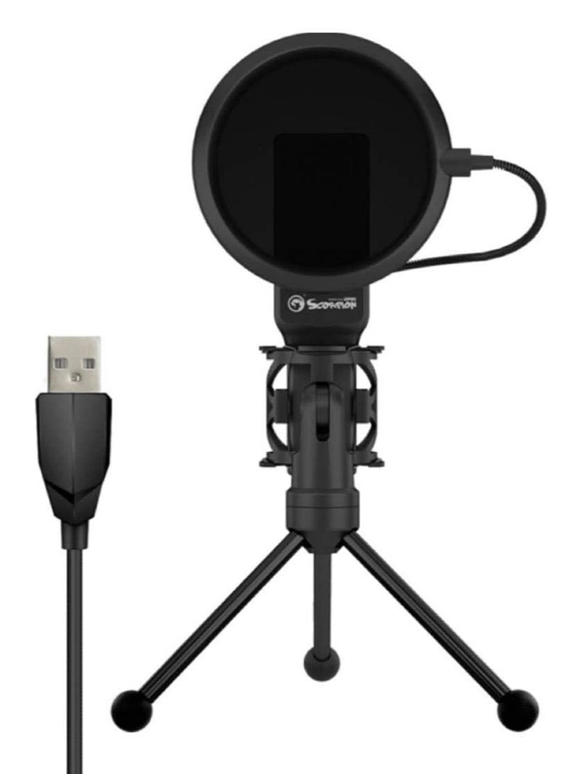 MARVO Scorpion MIC-03 Omnidirectional USB Desktop Microphone, Desktop Gaming Microphone, Computer Desktop Mic For Mac/PS4/PS5 - Image 4