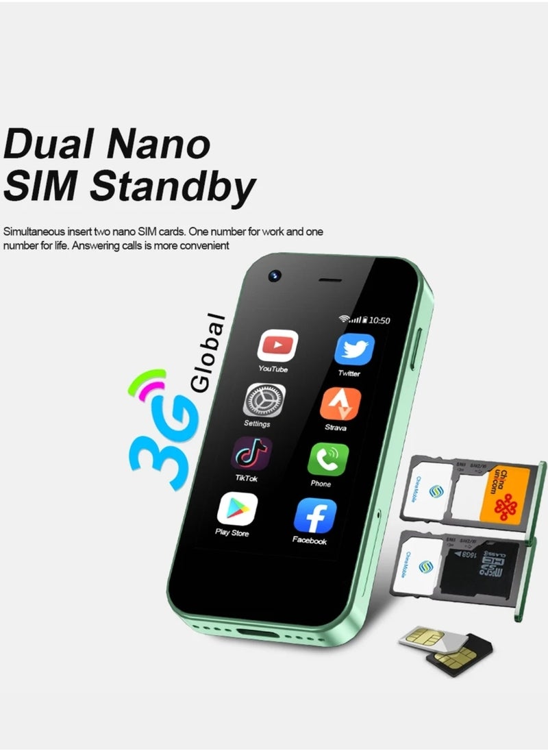 Servo - SERVO KING5000 Mini Smartphone 3G Networks Dual Nano SIM Android 9.0 System 16GB ROM 2.5'' Screen Play Store Pocket Smartphones - Image 1