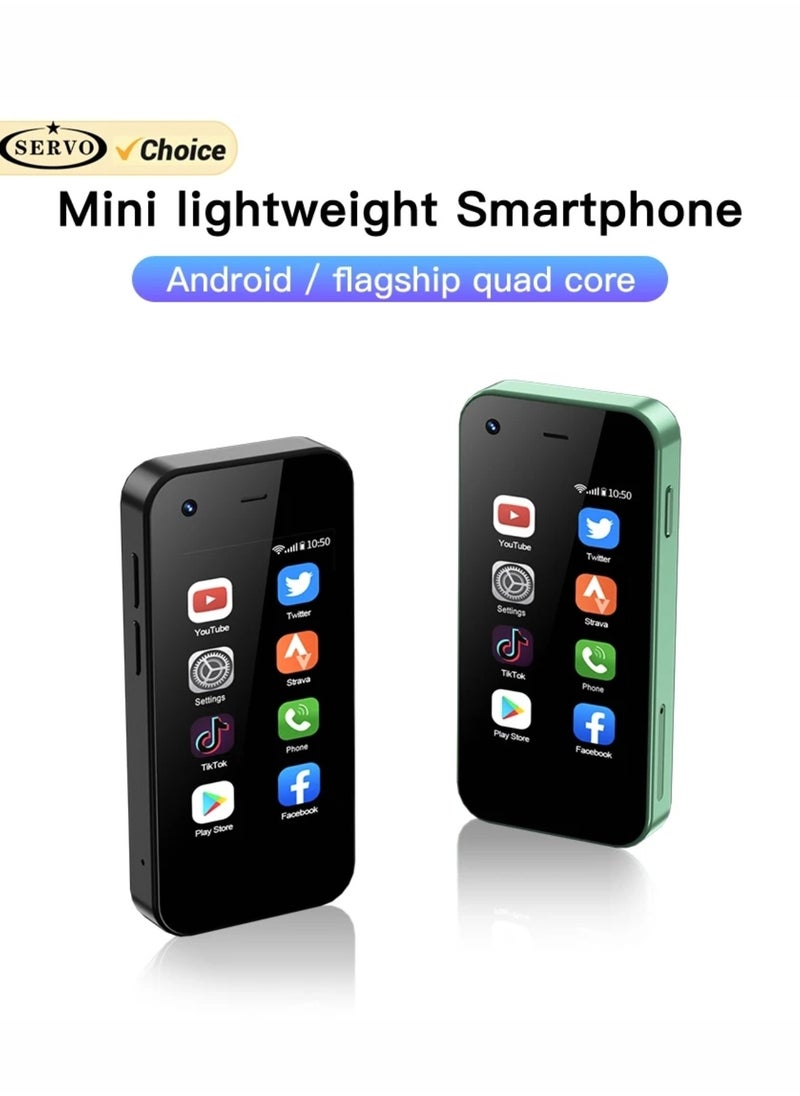 Servo - SERVO KING5000 Mini Smartphone 3G Networks Dual Nano SIM Android 9.0 System 16GB ROM 2.5'' Screen Play Store Pocket Smartphones - Image 1