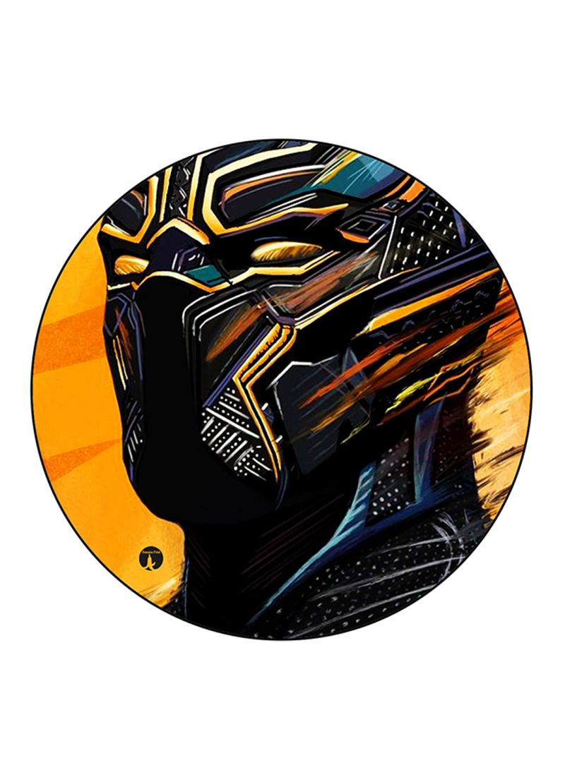 RKN Black Panr Printed Mouse Pad Multicolour